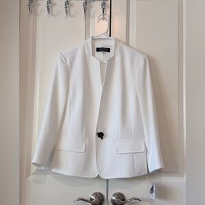 NWT Kasper White Blazer Sz 10
